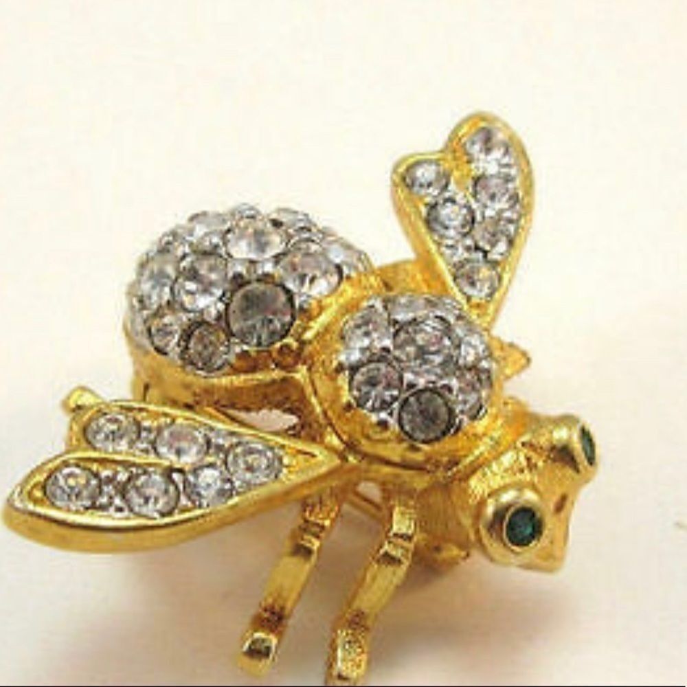 JOAN Rivers Rhinestone Bumblebee Brooch 🐝 - Picture 11 of 16